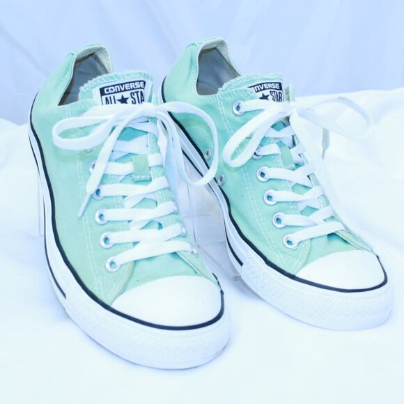 Converse Chuck Taylor All Star Unisex M 9 W 11 Aqua Low Top Sneakers - 136565F - Picture 1 of 12